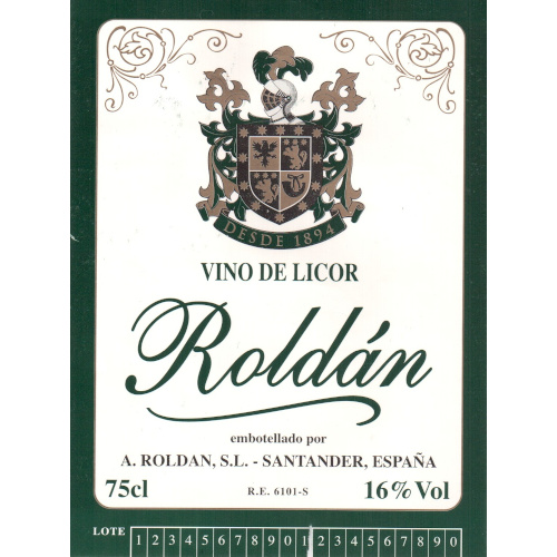 Etiqueta Vino de Licor